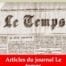 Articles du journal Le temps (Alfred de Musset) | Ebook epub, pdf, Kindle
