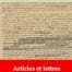Articles et lettres (Marcel Proust) | Ebook epub, pdf, Kindle