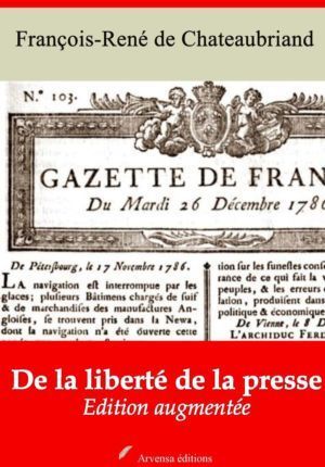 De la liberté de la presse (Chateaubriand) | Ebook epub, pdf, Kindle