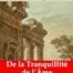 De la tranquillité de l'âme (Sénèque) | Ebook epub, pdf, Kindle